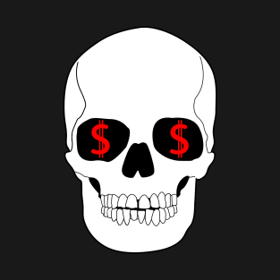 Skull with red bucks T-Shirt