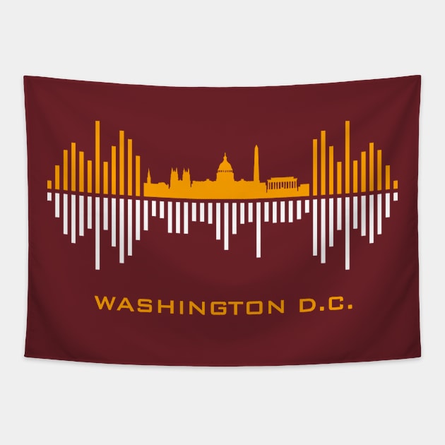 Washington Soundwave Tapestry by blackcheetah