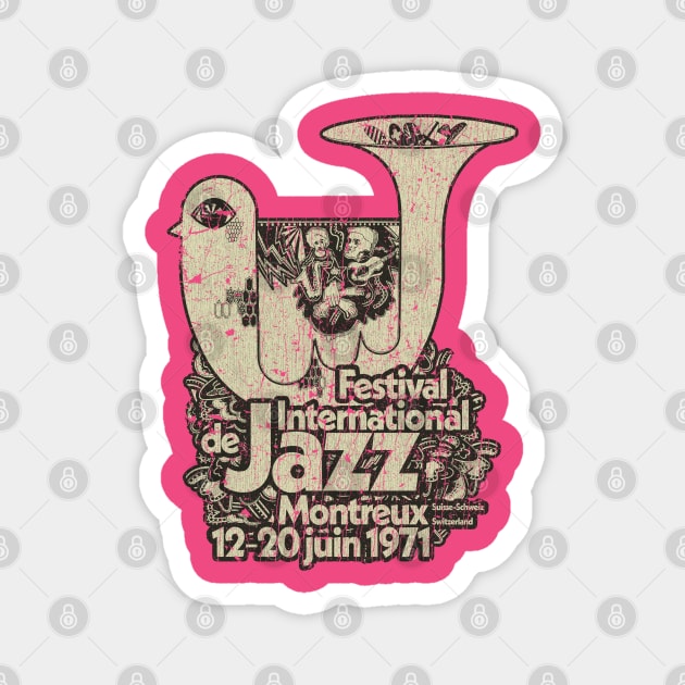 Festival International de Jazz Montreux 1971 Magnet by JCD666