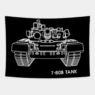 T80B Main Battle Tank Tapestry