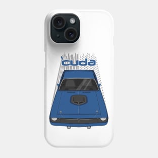 Plymouth Barracuda - Hemi Cuda - 1970 - Dark Blue Phone Case