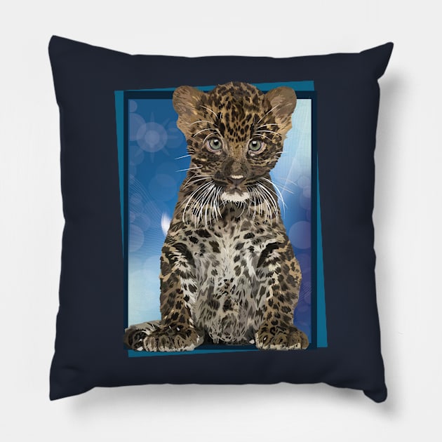 Leopard Pillow by obscurite