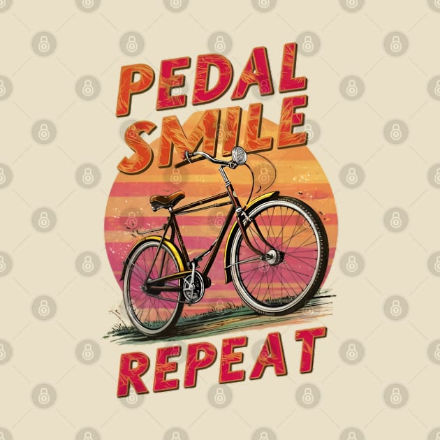 Pedal, Smile, Repeat - Bike Month by CreationArt8