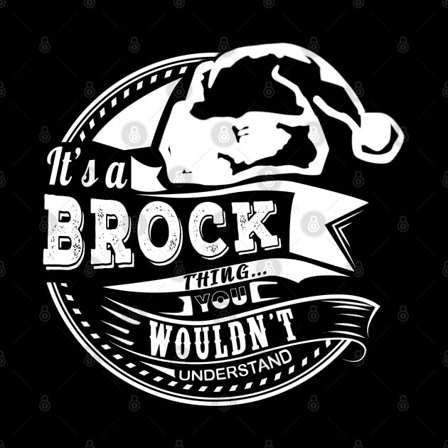 It's a Brock thing - Hat Xmas Personalized Name Gift by Cave Store