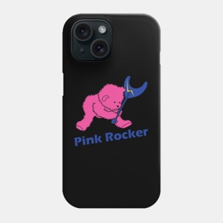 Pink Rocker Bear Punk Rocker Air Guitar Phone Case