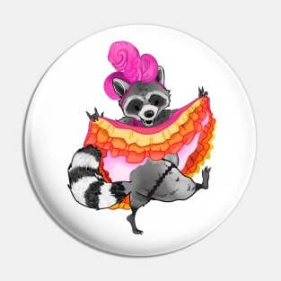 Roosevelt Raccoon is a Can Can Dancer! Pin