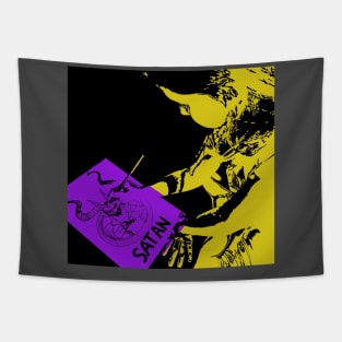 Girl Colors Satan 5 Tapestry