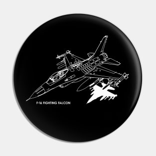 F-16 Fighting Falcon Pin