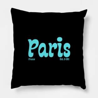 Paris France Est. 3 CBC Pillow