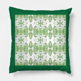 Tropical Flower Seamless Design Pillow