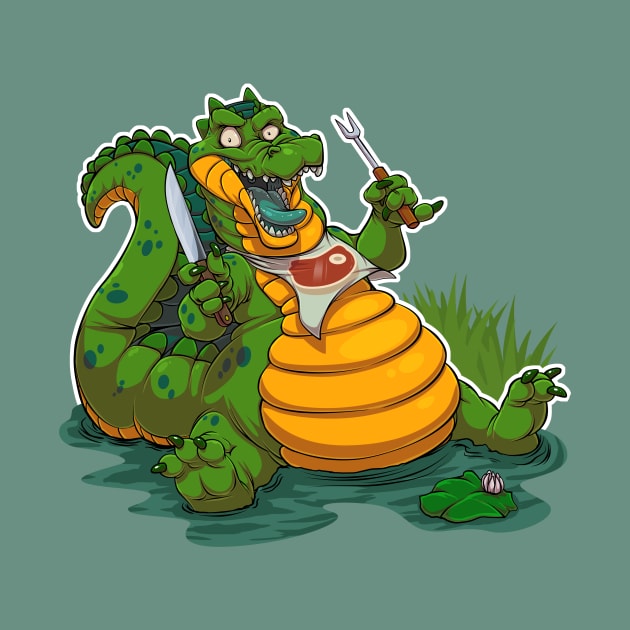 Stuffed Gator by Teaselbone