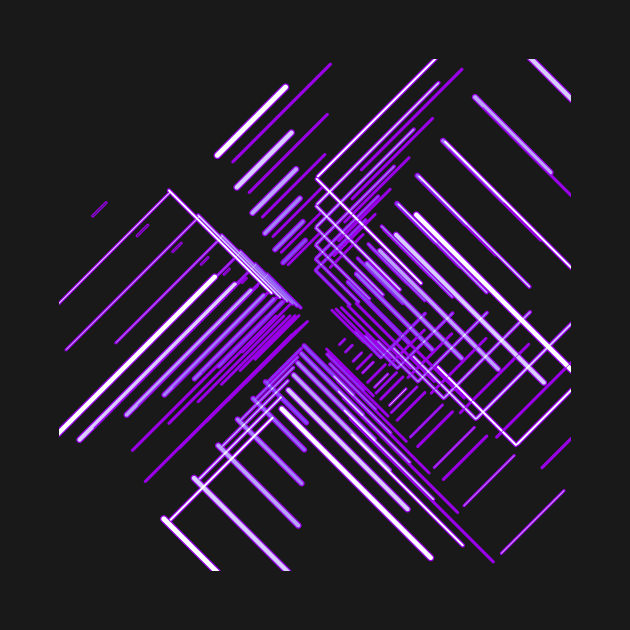 Galaxy space geometric purple black by soycarola