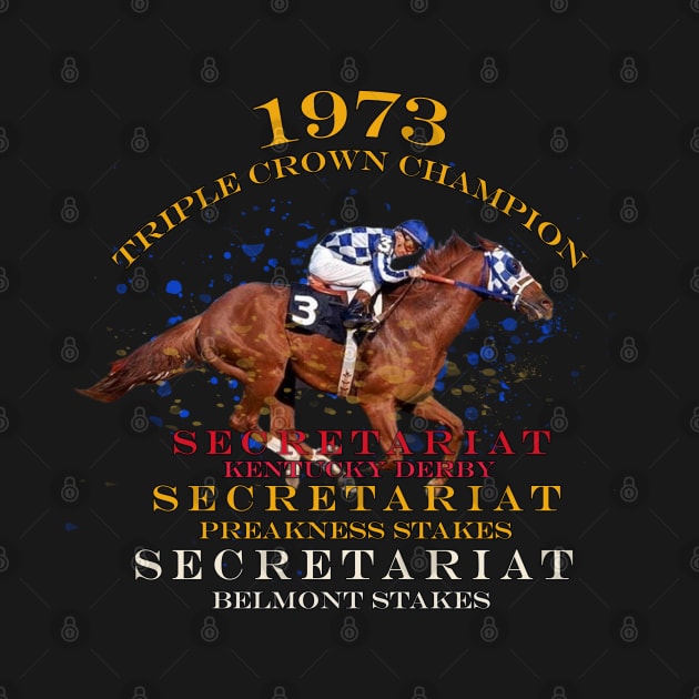 1973 Triple Crown Champion Secretariat design by Ginny Luttrell