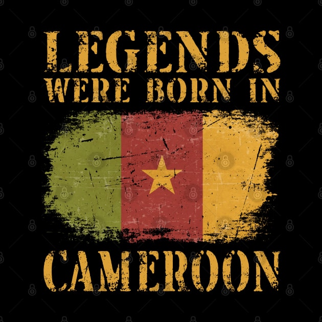 Vintage Design Cameroonian Flag Cameroon by MGS