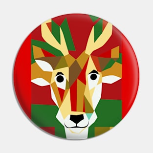 Portrait of Reindeer Pin