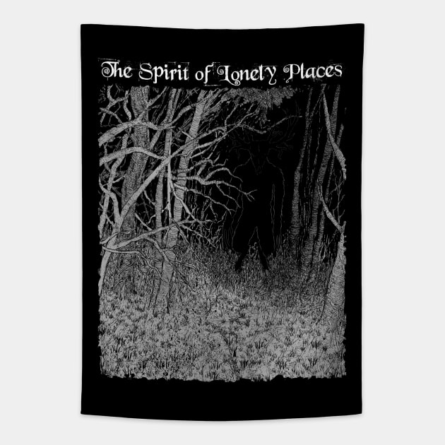 Wendigo - The Spirit of Lonely Places Tapestry by grimsoulart