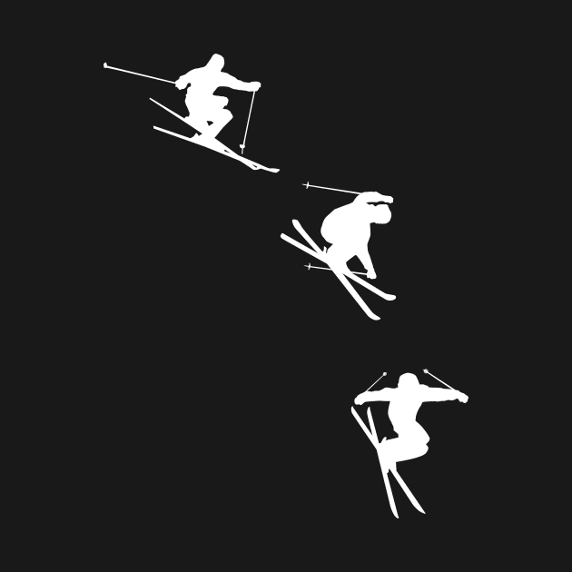 Trick ski aerial ski jumping skier freestyle ski passion for skiing by Artstastic