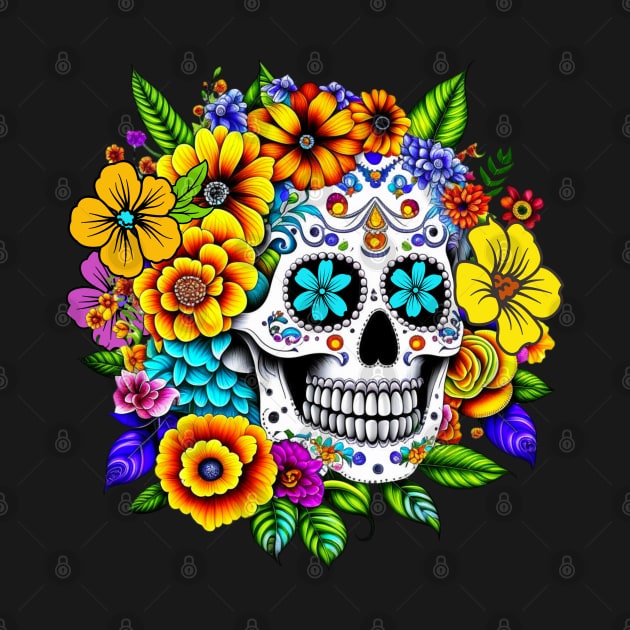 Dia De Los Muertos, Sugar Skull Design by Bellinna