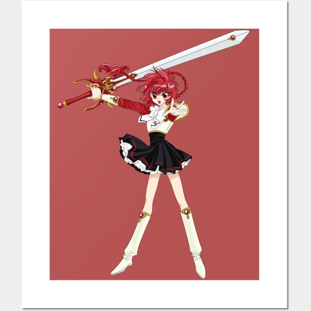 Magic Knight Rayearth - Hikaru Shidou - Magic Knight Rayearth - Posters and  Art Prints