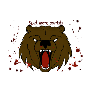 Send More Tourist Grizzly Graphic Tee T-Shirt