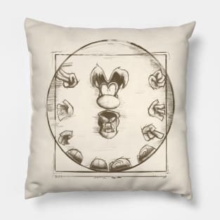 The Vitruvian (Ray)Man Pillow