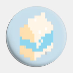 Milk Carton Pixel Art Pin