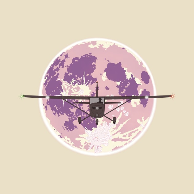 Cessna 172 Moon by Kassi Skye