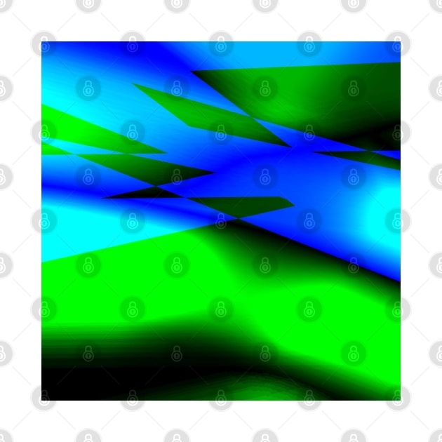 Blue green black abstract art by Artistic_st