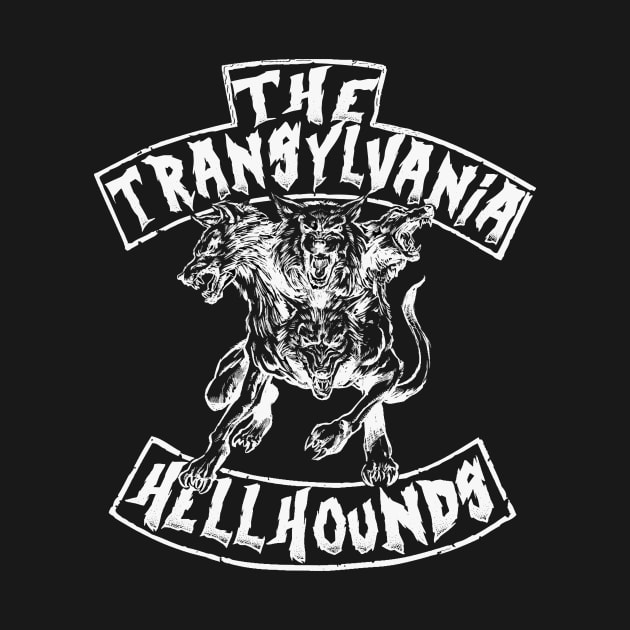 The Transylvania Hellhounds Wolf Logo in White by thetransylvaniahellhounds