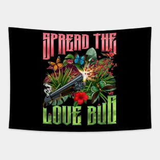 Shotgun Shooting Ladybugs - Spread the Love Bug Tapestry