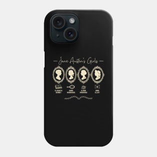 Pride and Prejudice, Jane Austen; Mr Darcy Elizabeth Bennet - Emma Phone Case