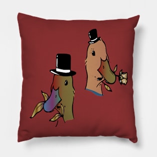 romantic classy ducks Pillow