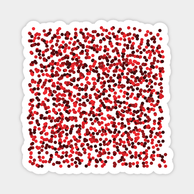 Color Rain Red Magnet by MHich
