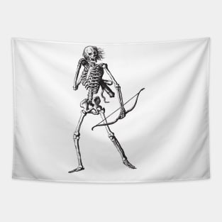 Skeleton with Bow and Arrow Tapestry