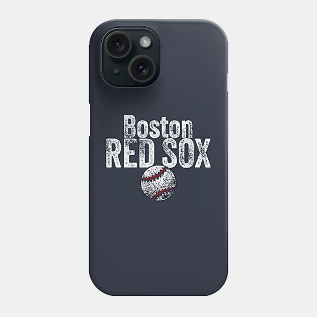 Red Sox Baseball Weathered Phone Case by Throwzack