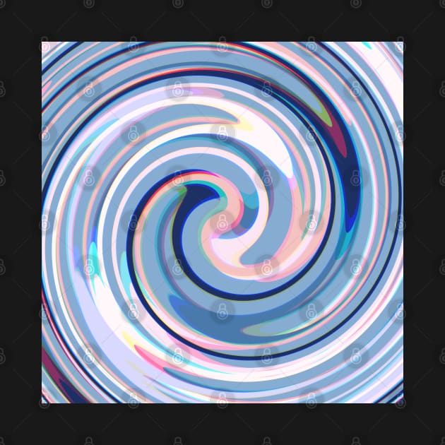 Swirl of Abstract Lines Of Soft Colors by Peaceful Space AS