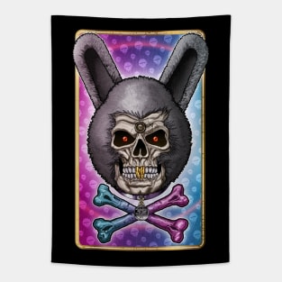 Happy Easter, Easter Bunny skull Tapestry