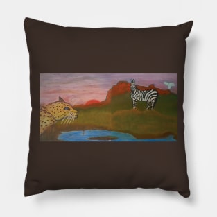 Zebra World Wildlife Series Pillow