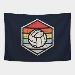 Retro Badge Soccer Dark Tapestry