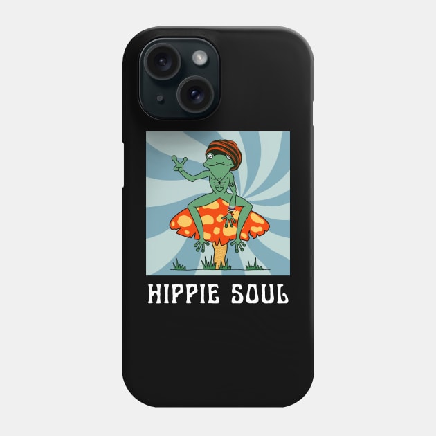 Hippie Retro Frog Phone Case by The Y Siblings