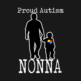 Proud Autism Nonna And Son Puzzle Piece T-Shirt