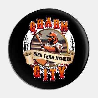 CHARM CITY BALTIMORE O'S BIRD DESIGN Pin