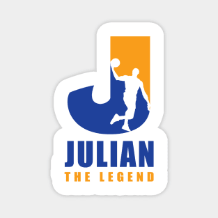 Julian Custom Player Basketball Your Name The Legend Magnet