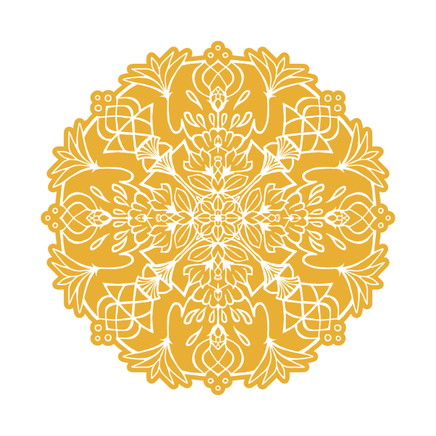 Yellow Lotus Mandala by Olooriel