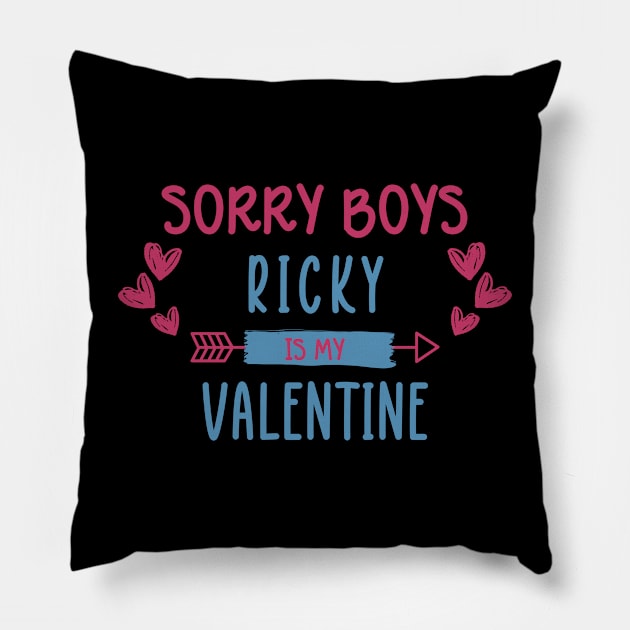 Sorry Boys Ricky Is My Valentine ZEROBASEONE Pillow by wennstore