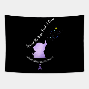 Alzheimer Awareness Spread The Hope Find A Cure Gift Tapestry