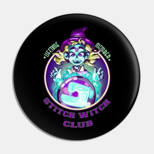 Stitch Witch Club Pin