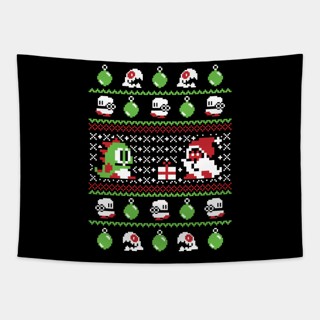 Ugly Christmas Sweater - Bubble Bobble Tapestry by RetroReview