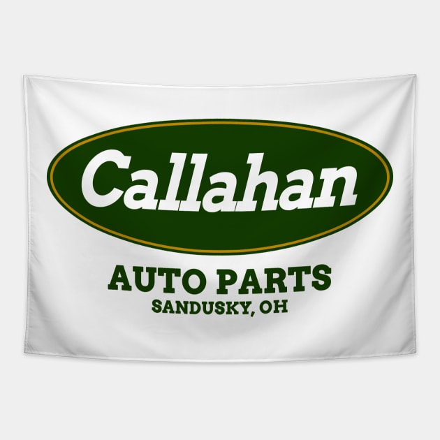 Callahan Auto Parts Tapestry by BigOrangeShirtShop