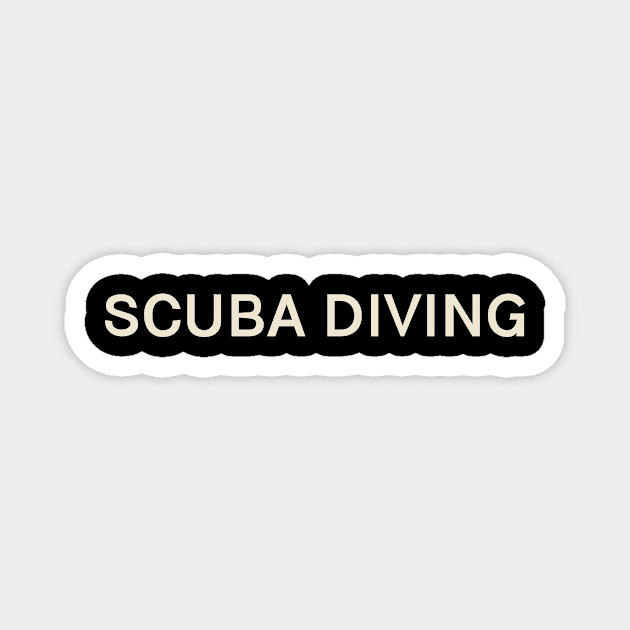 Scuba Diving Passions Interests Fun Things to Do Magnet by TV Dinners